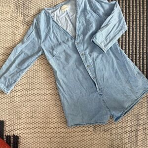 Zulu & Zephyr Light Blue Denim Romper